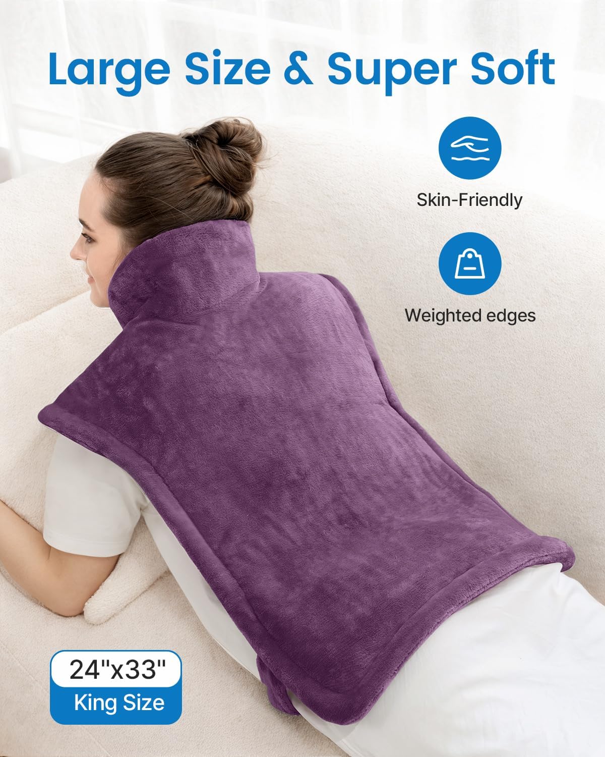 RENPHO Heating Pad for Back, Gift for Women & Men, FSA Eligible HSA