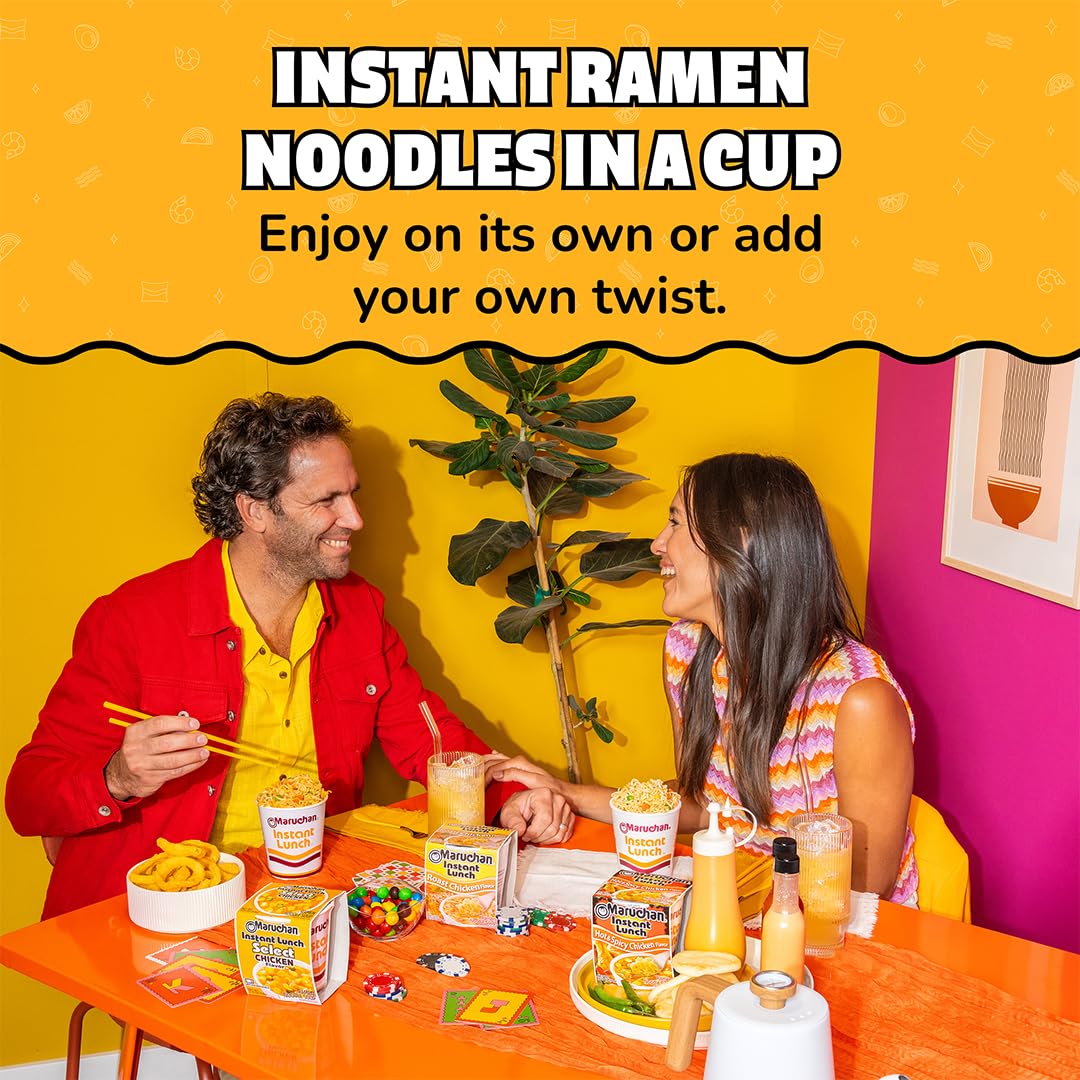 Maruchan Instant Lunch Ramen Noodles, Cheddar Cheese Flavor – Japanese-Style Instant Noodle Soup, Easy Meal Ready in 3 Minutes – 2.25 Oz. (12 Pack)