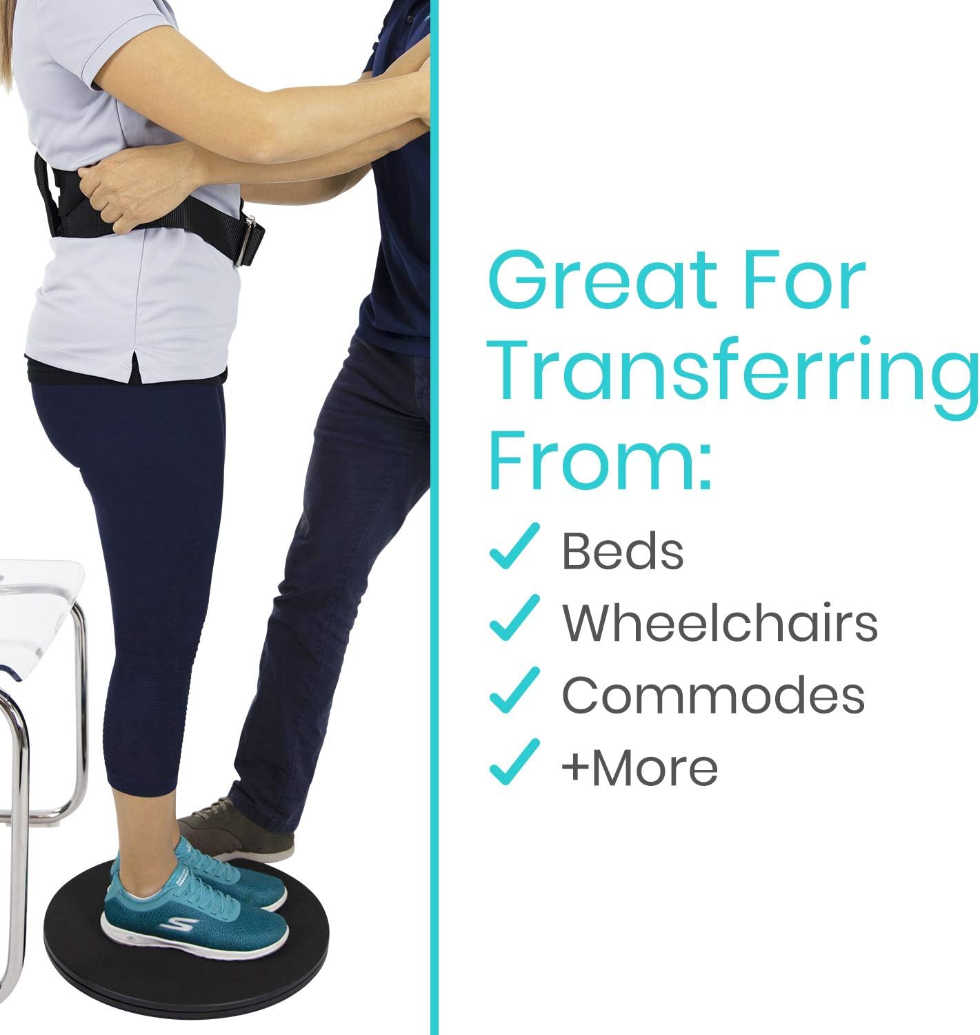 Vive 360° Pivot Disc - Patient Transfer Device for Elderly & Disabled