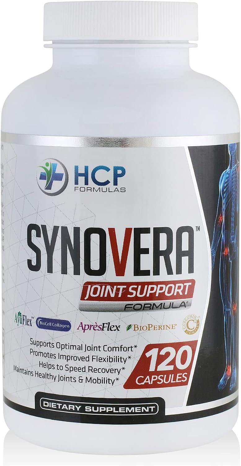 Synovera - Joint Support Complex with Turmeric Extract & Collagen - Mobility & Flexibility - Healthy Joints, Tendon, Ligament