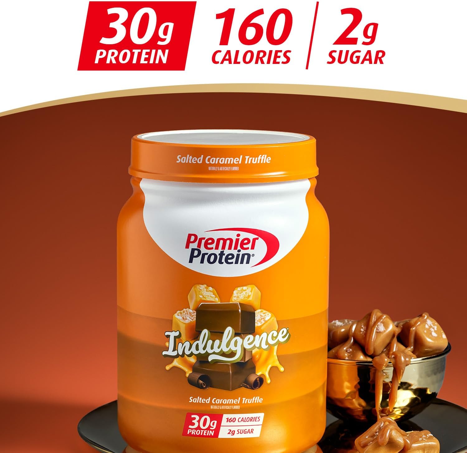 Premier Protein 30g High Protein Powder, 100% Whey, Chocolate, 17 Servings | No Added Sugar, Supports Muscle Health, Soy & Gluten-Free, 1.44 lb