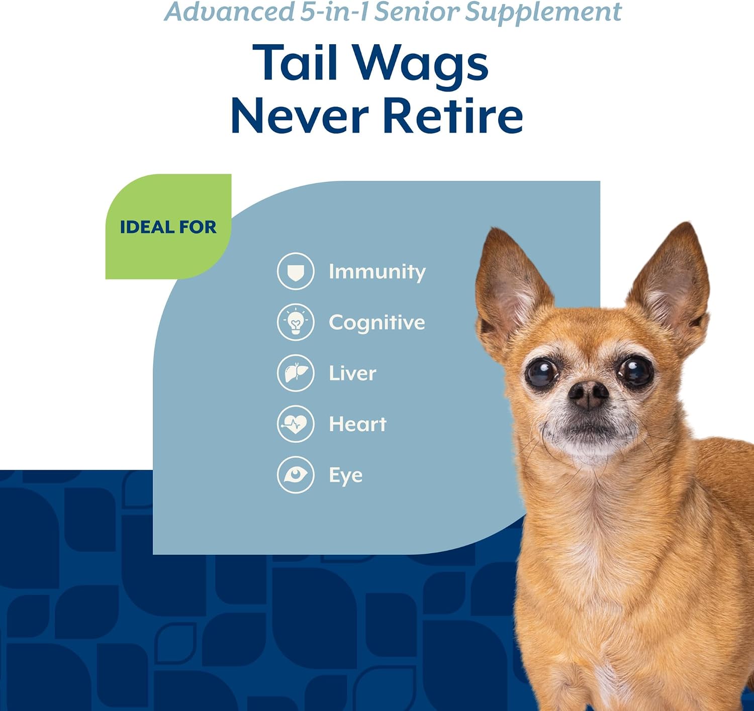 NaturVet Senior Advanced 5-in-1 Support Dog Supplement - 60 Ct
