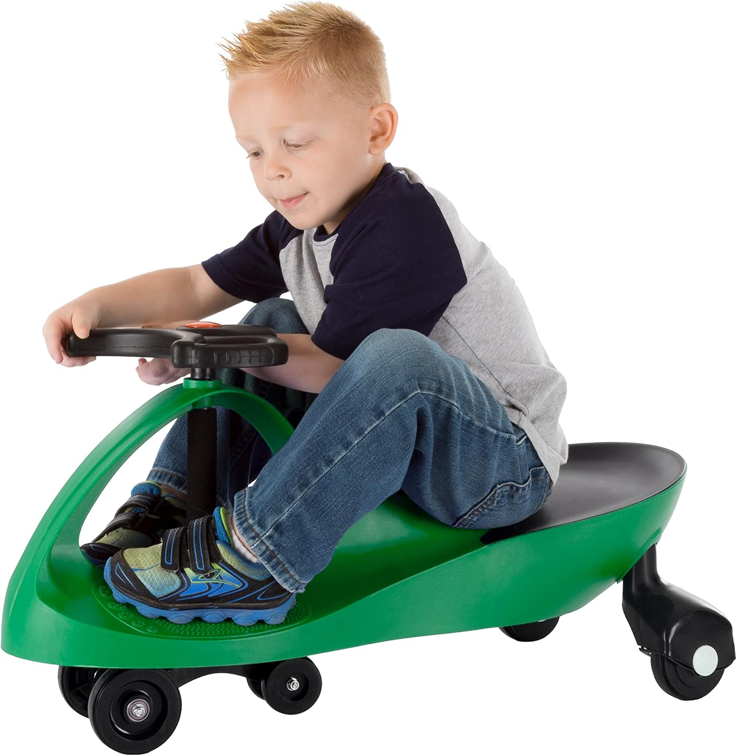 Wiggle Car Ride On Toy - No Batteries, Gears or Pedals - Twist, Swivel, Go - Outdoor Ride Ons for Kids 3 Years and Up by Lil' Rider (Hot Pink)
