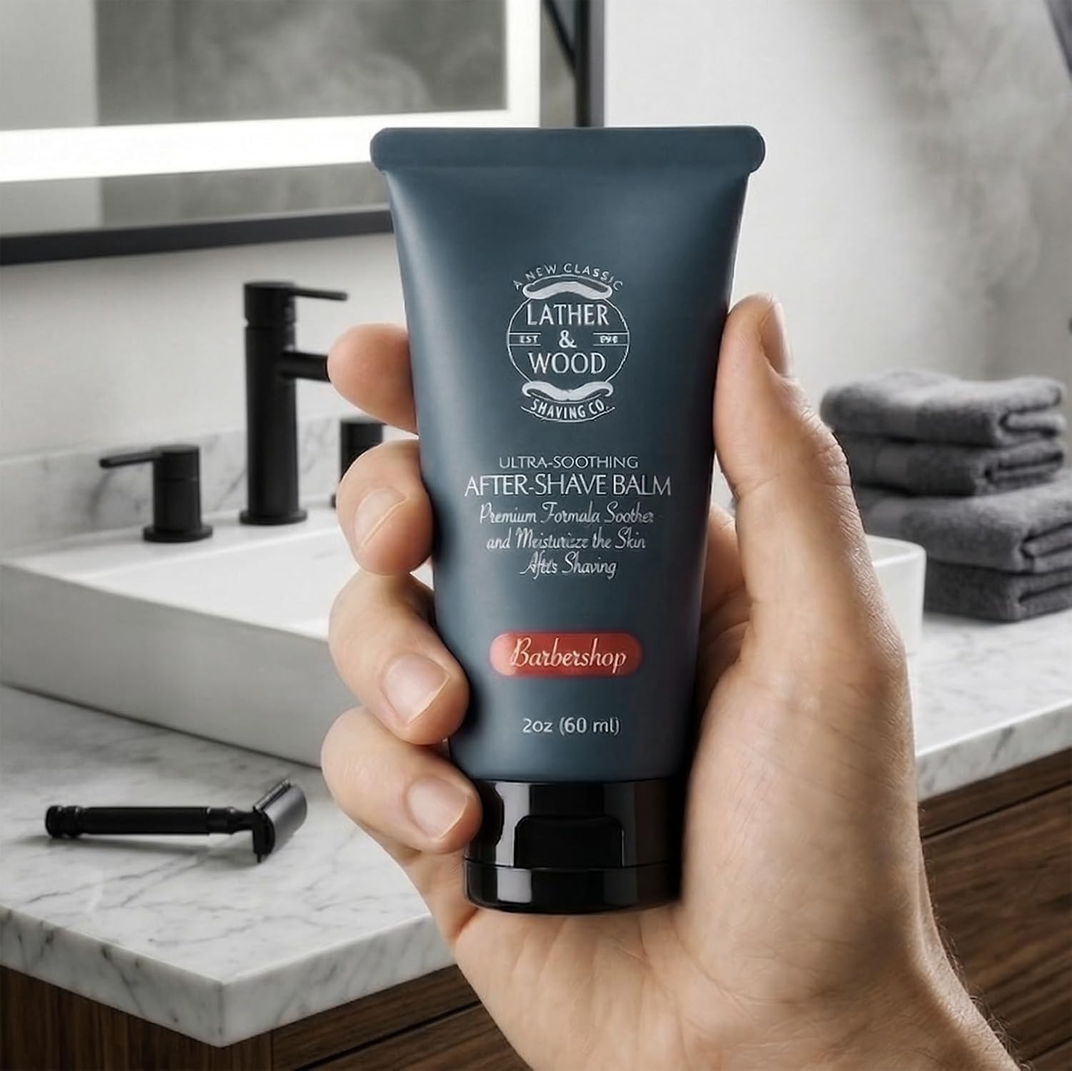 Best After-shave Balm, Sandalwood Scent, Premium Aftershave Lotion, Soothes and Moisturizes Face after shaving, Does Not Dry The Skin, Eliminates Razor Burn For A Silky Smooth Finish …