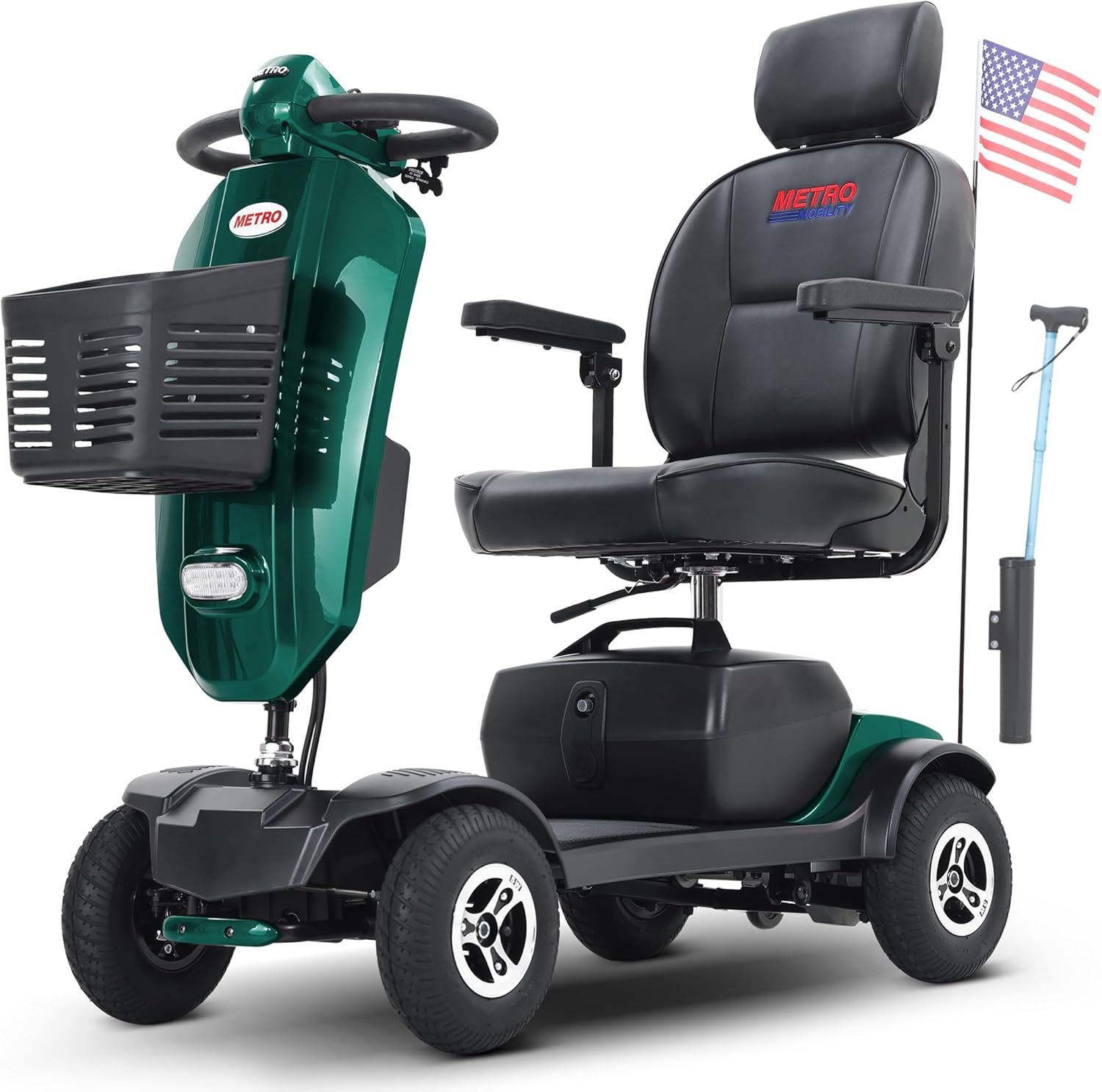 MetroMobility 15-25Miles 330lbs Electric Mobility Scooters for Seniors Blue