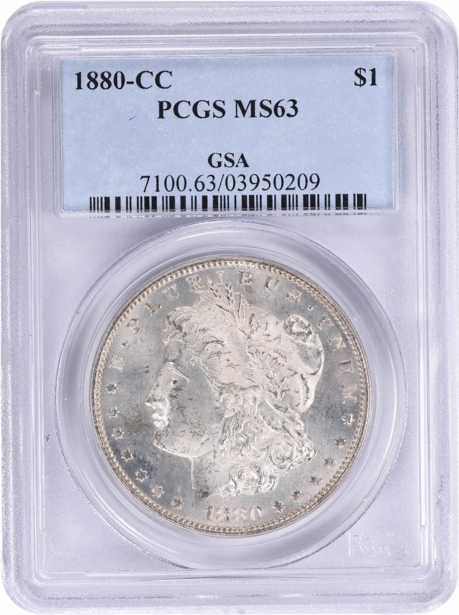1880 CC Morgan Dollar PCGS MS63