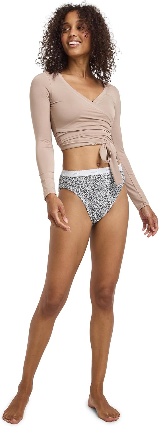 Jockey Women's Underwear 100% Cotton Classic French Cut - 3 Pack
