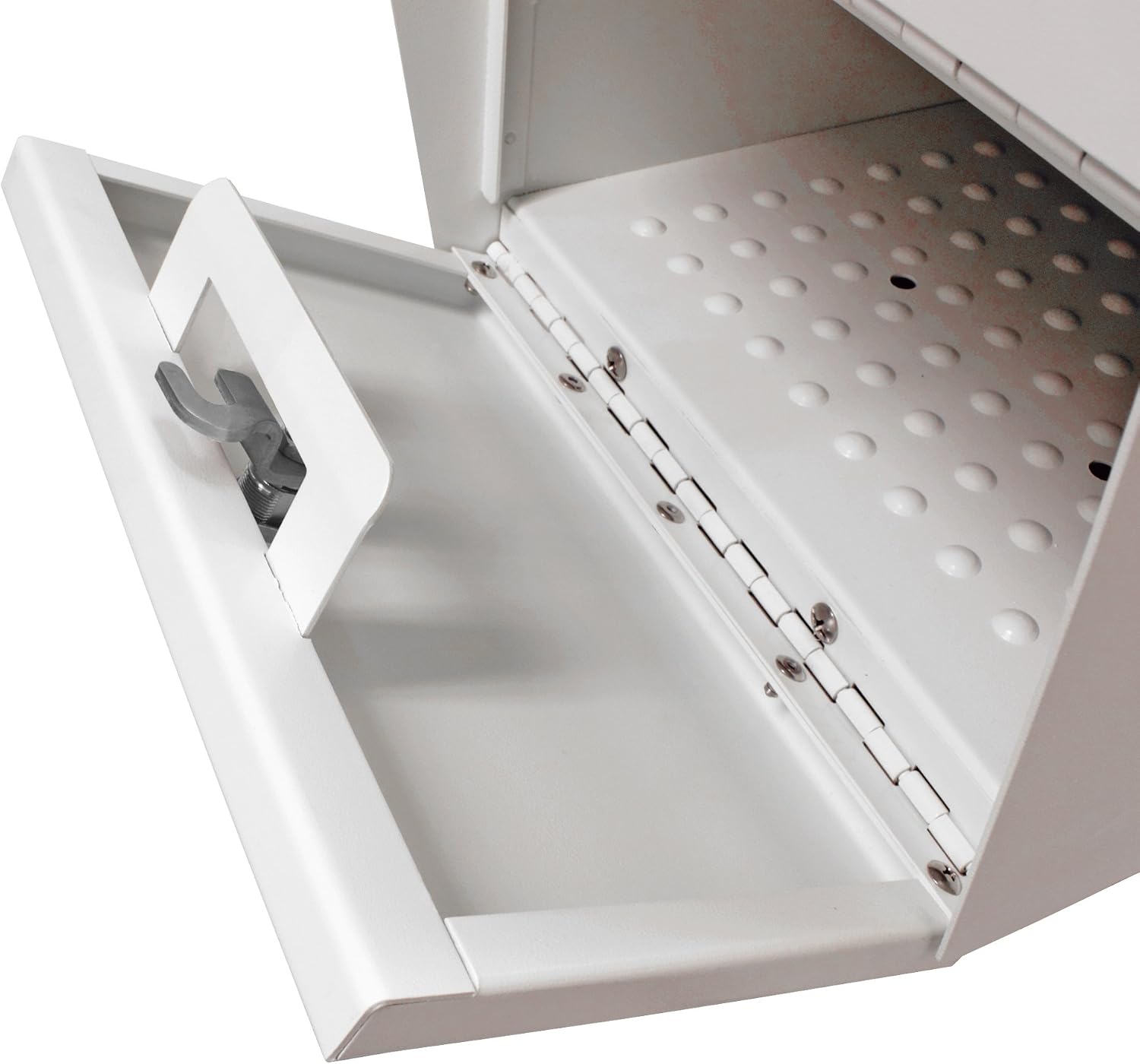Mail Boss Package Master Locking Post Mount Package Mailbox, USPS Approved | Patented anti-pry lock, oversized package door