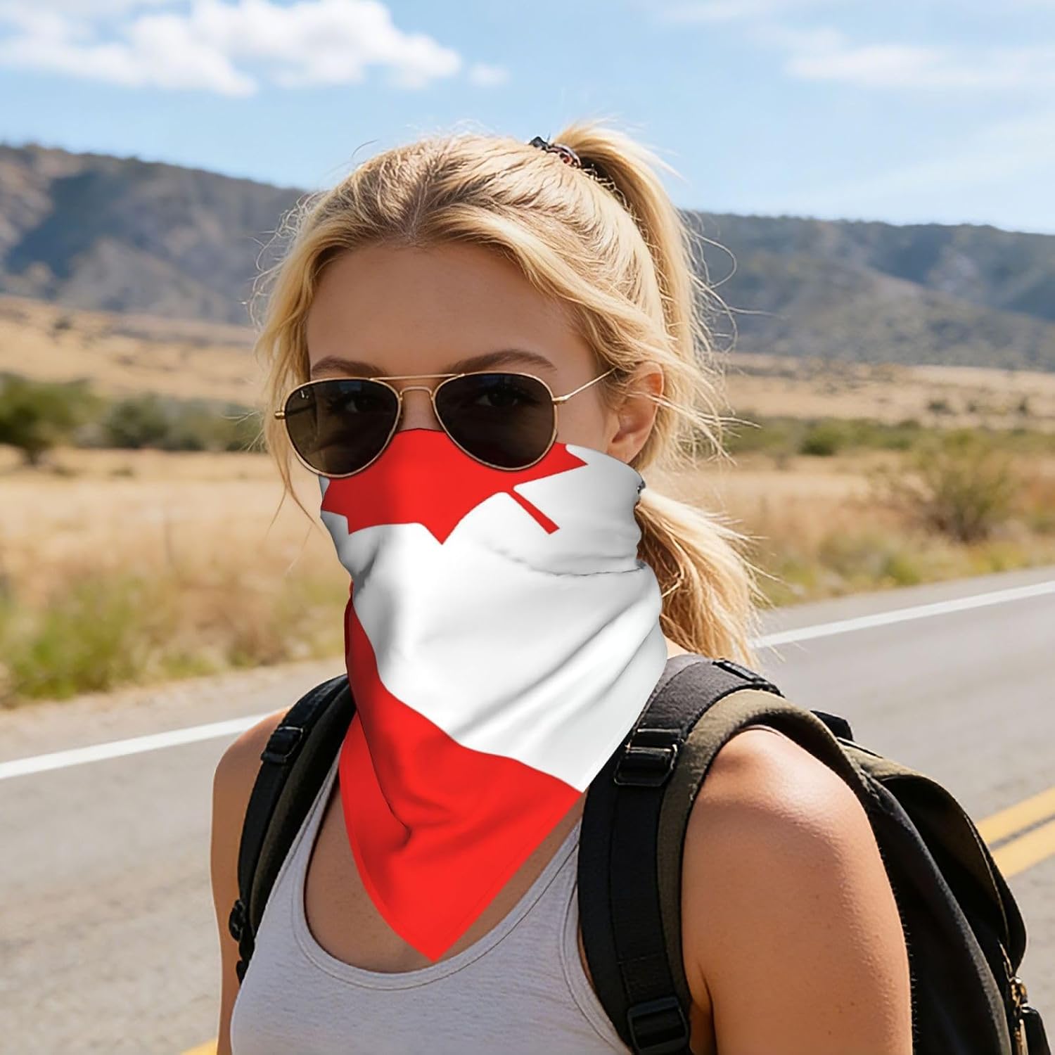 Flag Silk Scarf Head Hair Wraps Bandana Square Satin Head Scarf For Women