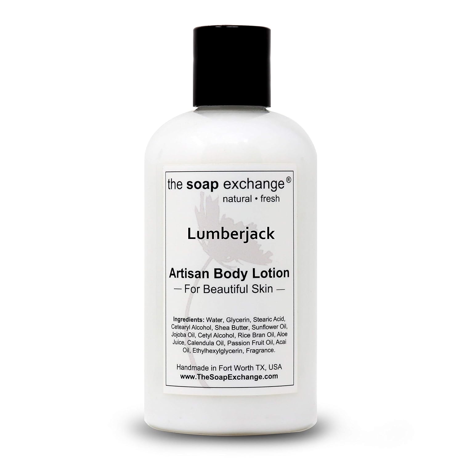 The Soap Exchange Body Lotion - Strawberries & Champagne Scent - Hand Crafted 8 fl oz / 240 ml Natural Artisan Skin Care for Hand, Face, & Body, Moisturize, Hydrate, & Protect. Made in the USA.