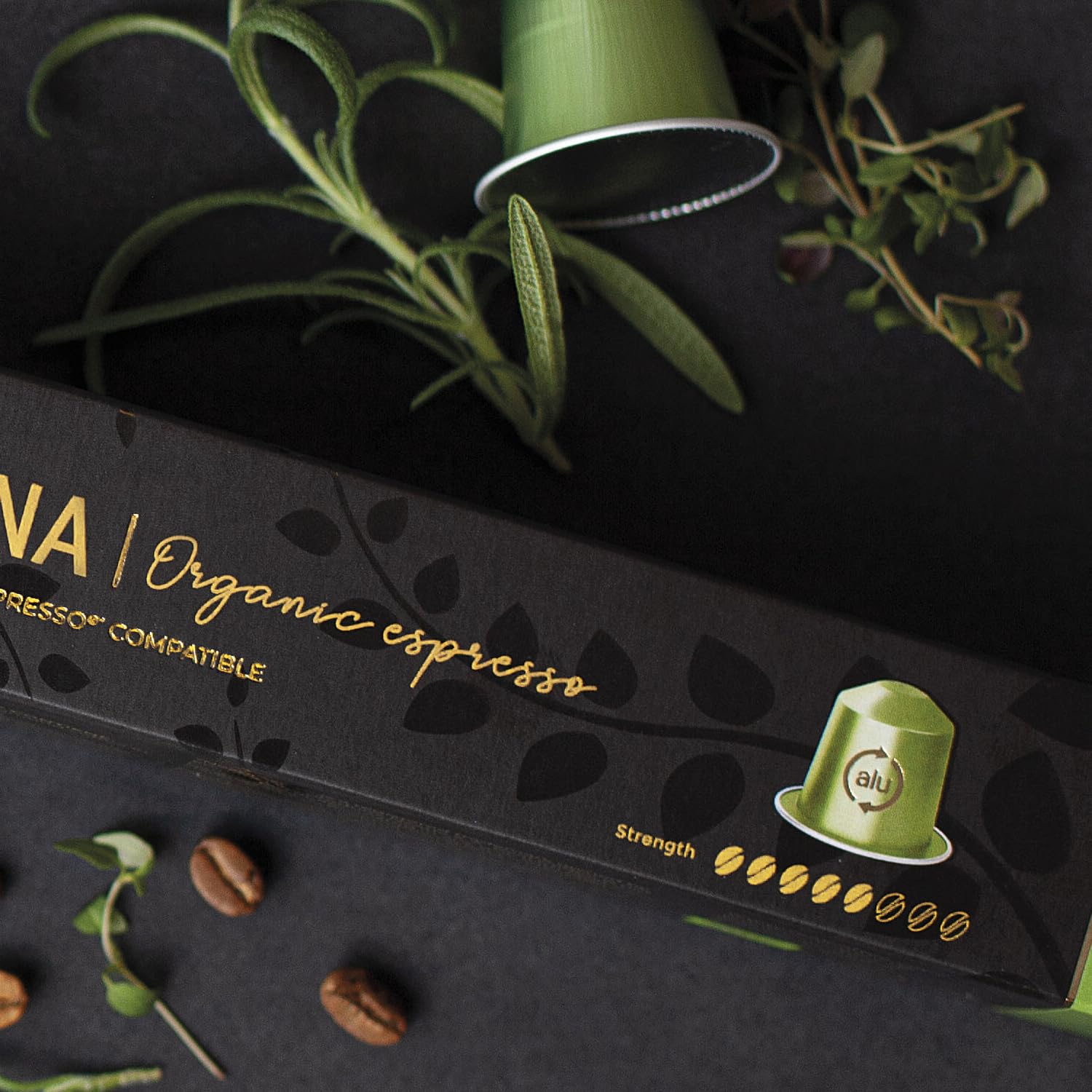 Bologna Organic Italian Espresso for Nespresso Original Line Machines | 100 Aluminum Capsules | Smooth Velvety Flavor | Fairtrade | Espresso Coffee