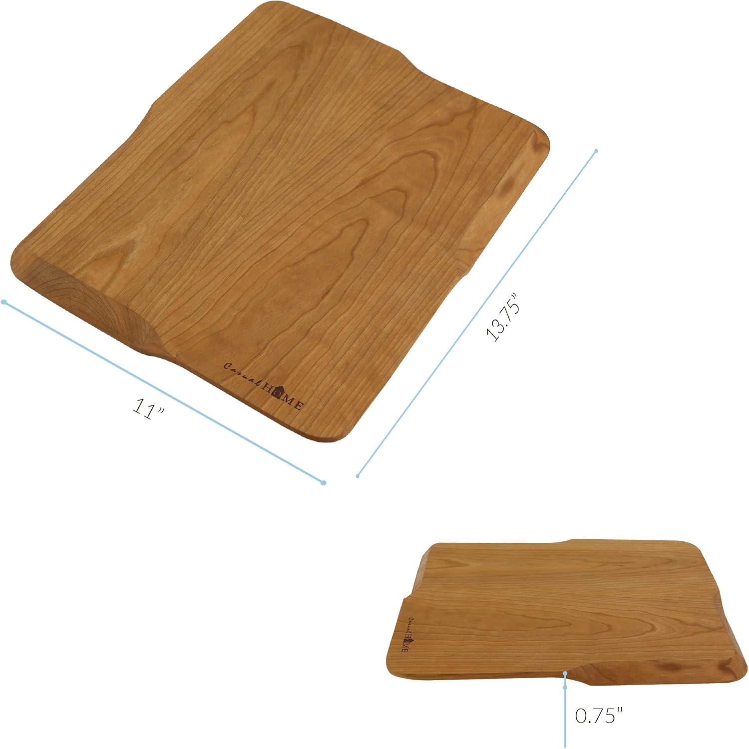 Casual Home Delice Rectangle Juice Drip Groove Cutting Board 15.5" Wx11 Dx0.75 H, Maple