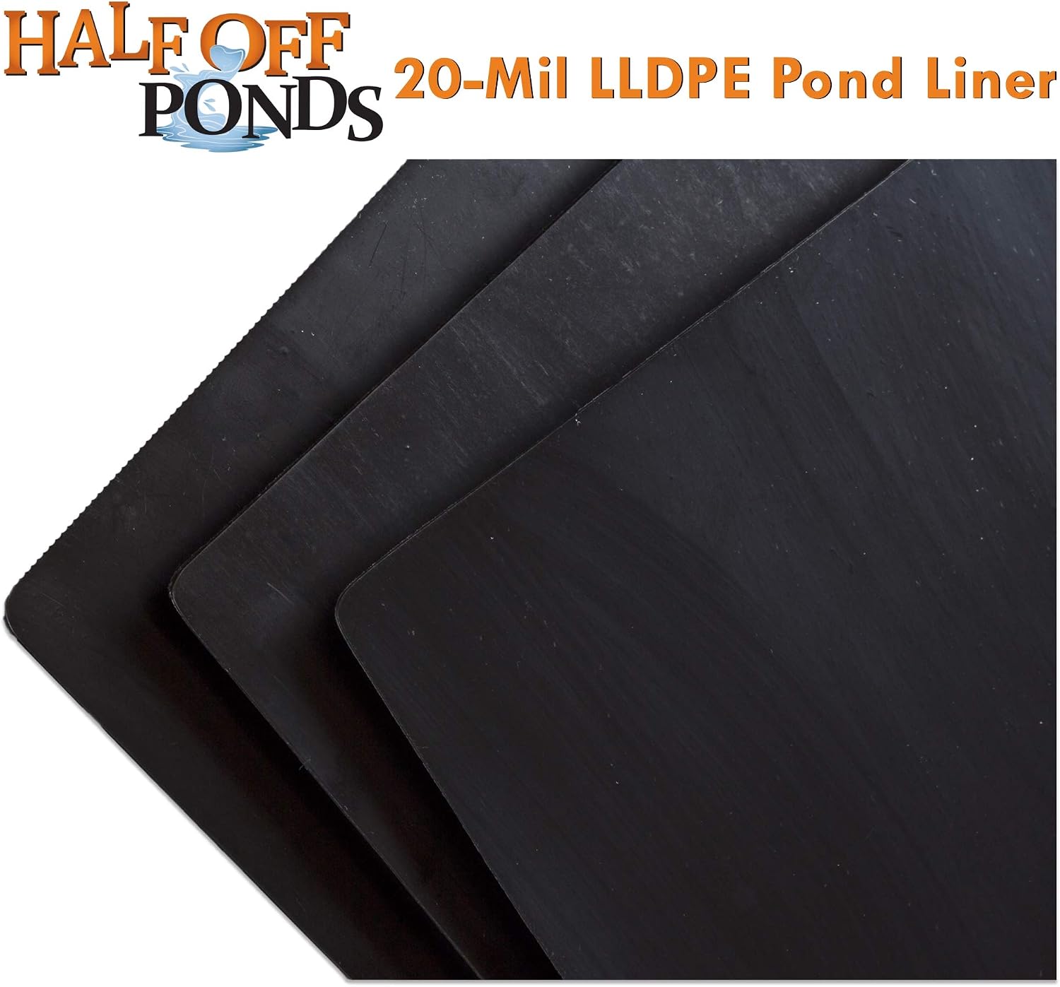 25 ft. x 30 ft. 20-Mil LLDPE Pond Liner | For Ponds, Lakes and Retention Basins
