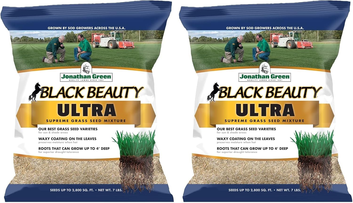 Jonathan Green (10323) Black Beauty Ultra Grass Seed - Cool Season Lawn Seed (25 lb)
