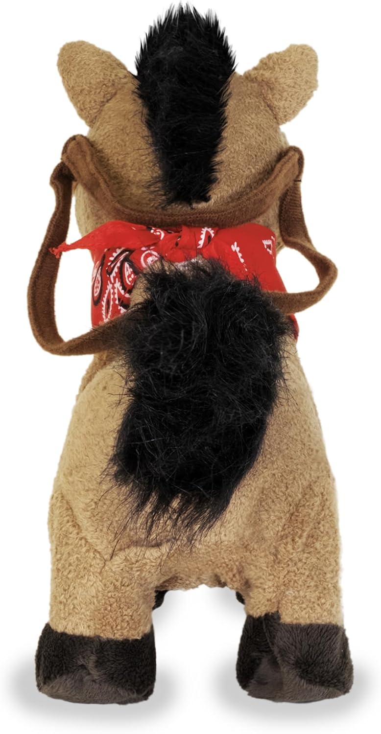 Cuddle Barn Gallop - Animated Plush Horse Toy Moves, Neighs, Sings, 10 in | 2 Different Play Options, Walks, Moves Head & Tail, Sings "Giddyup