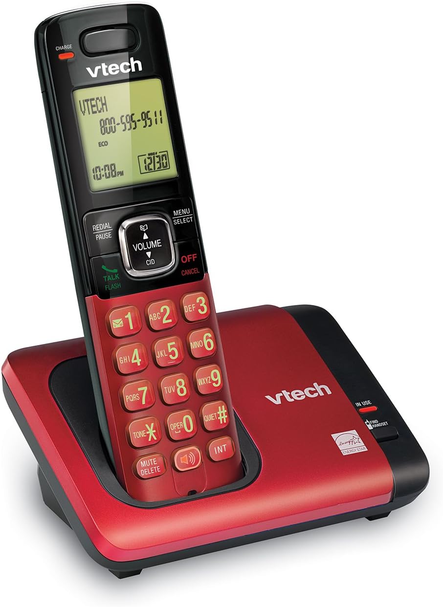 VTech CS6719-2 2-Handset Cordless Phone with Caller ID/Call Waiting, Handset Intercom & Backlit Display/Keypad, Silver