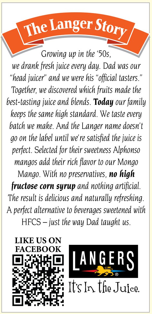 Langers Juice Cocktail, Pineapple Orange Guava, 15.2 Fl Oz (Pack of 12)