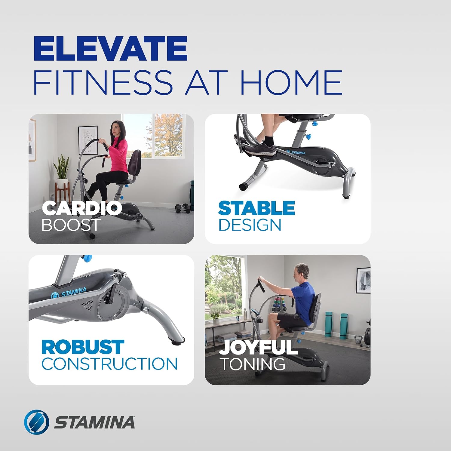 Stamina Products Folding Stepper with Monitor
