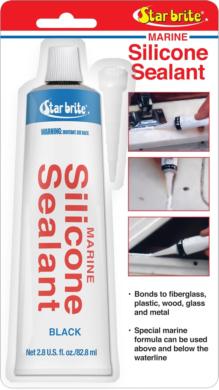 STAR BRITE Marine Silicone Sealant White - Waterproof
