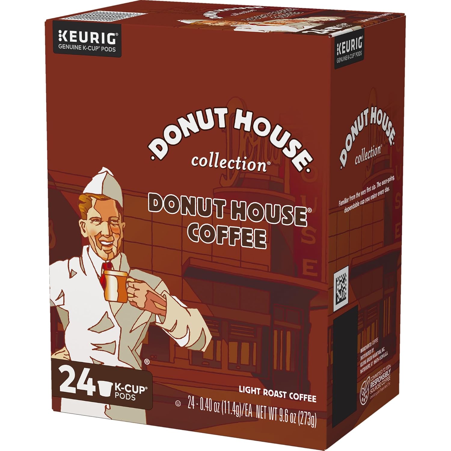 Donut House Collection Donut House Coffee Keurig Single-Serve K-Cup Pods, Light Roast Coffee, 96 Count