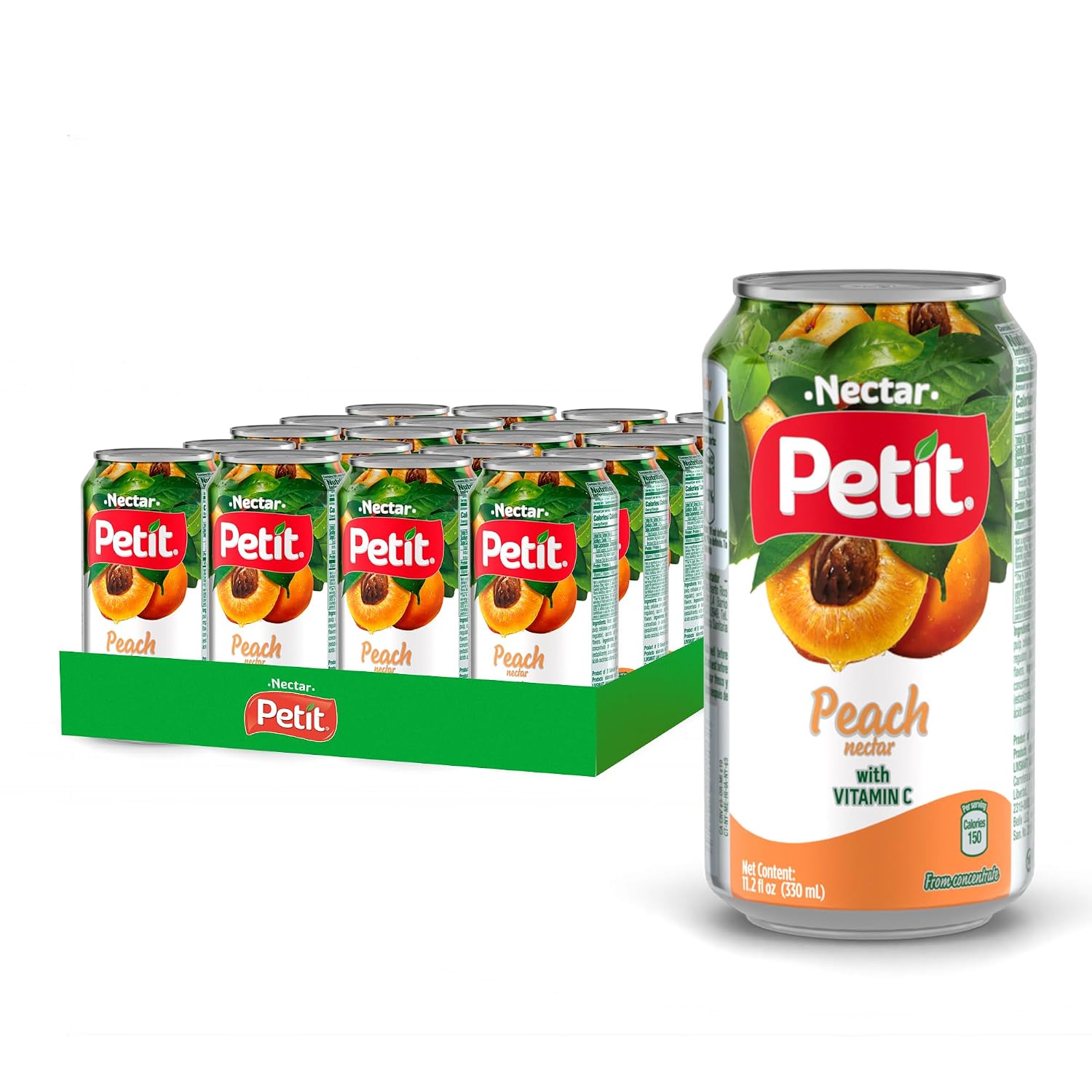 Petit Pineapple Nectar, 330 ml Cans (Pack of 24) – Refreshing Tropical Fruit Juice Beverage