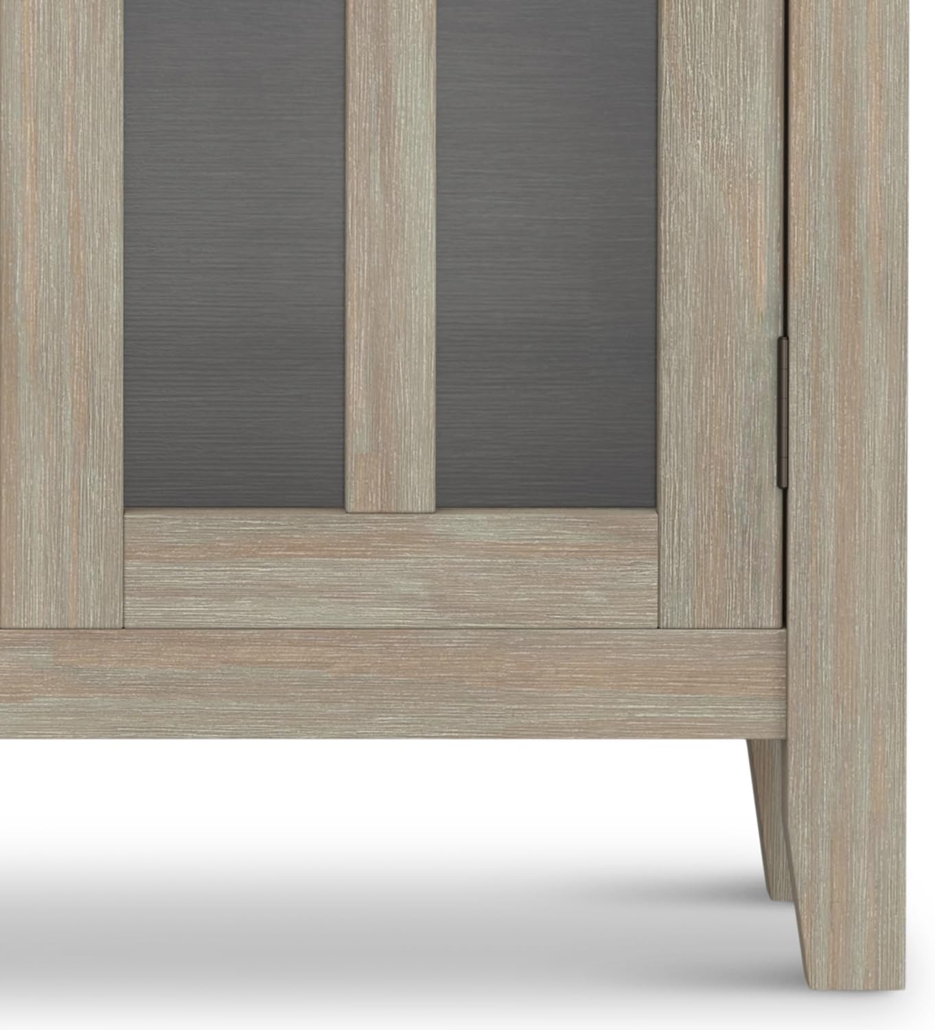 SIMPLIHOME Artisan 30" Wide Solid Wood Cabinet in Russet Brown