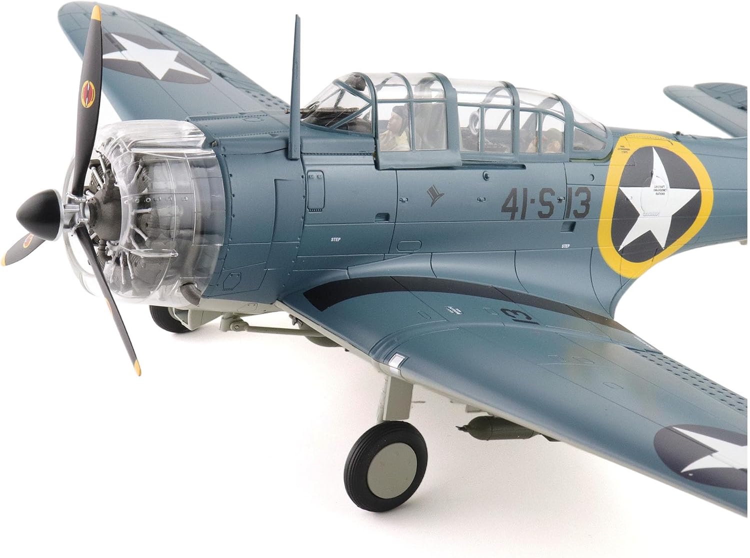 Hobby Master | 1:32 Scale Diecast Military Aircraft Replica | SBD-3 Dauntless Operation Torch BuNo. 06624, 41-S-13, VS-41, USS Ranger