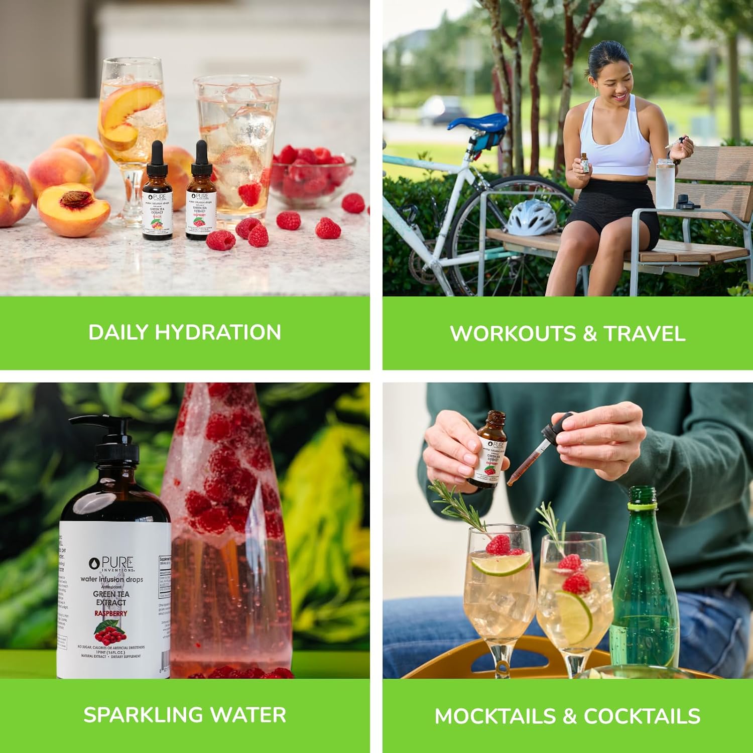 Pure Inventions Water Enhancer Drops - Refreshing and Delicious - Antioxidants, Electrolytes - No Sugar, Calories, or Artificial Sweeteners - Cranberry and Elderberry (60 Servings)
