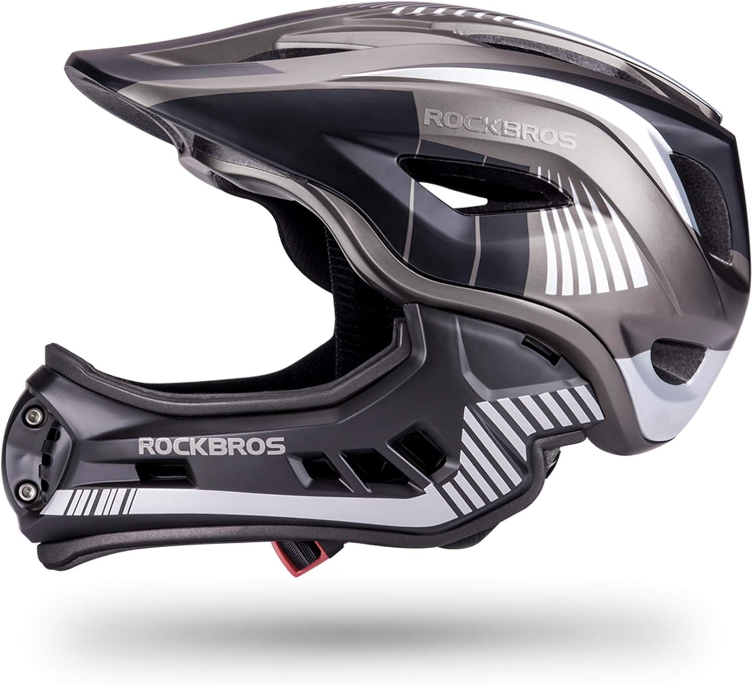 ROCKBROS Kids Full Face Bike Helmet Lightweight Detachable MTB Helmet