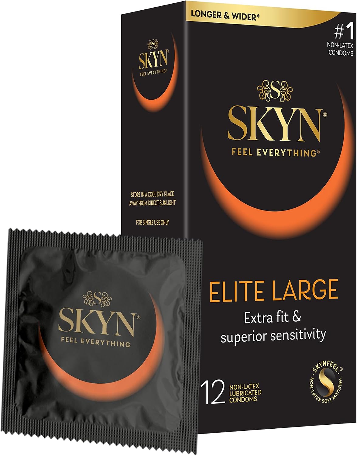 Lifestyles Skyn Polyisoprene Condoms, 12 Count (Pack of 1)
