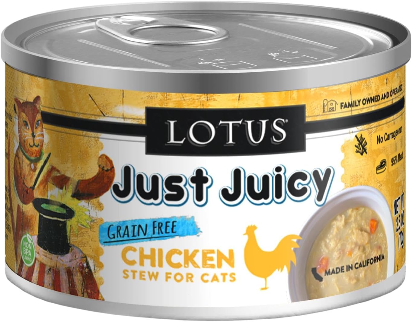 Lotus Cat Food Just Juicy Chicken Stew 24/5.30 oz