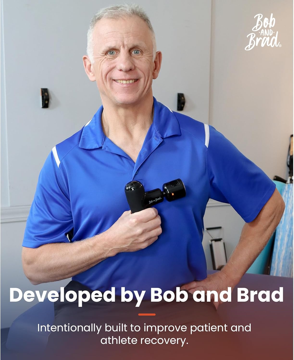 BOB AND BRAD Q2 Mini Massage Gun, Pocket-Sized Deep Tissue Massager Gun, Portable Percussion Muscle Massager Gun