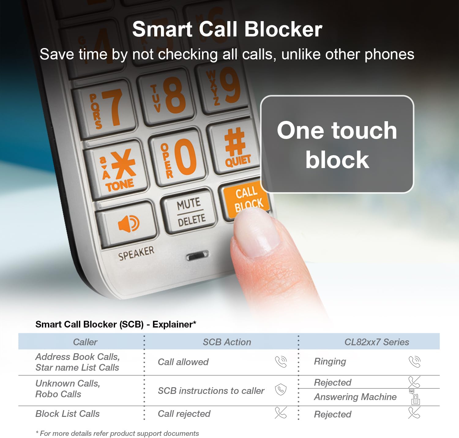 AT&T DECT 6.0 Expandable Cordless Phone with Answering System, Silver/Black with 3 Handsets