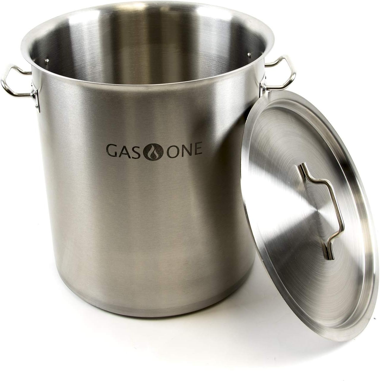 Gas One Fryer Pot 32 quart - All Purpose - Stainless Steel Tri-Ply Bottom with All Purpose Pot Deep Fryer Steam & Boiling Basket