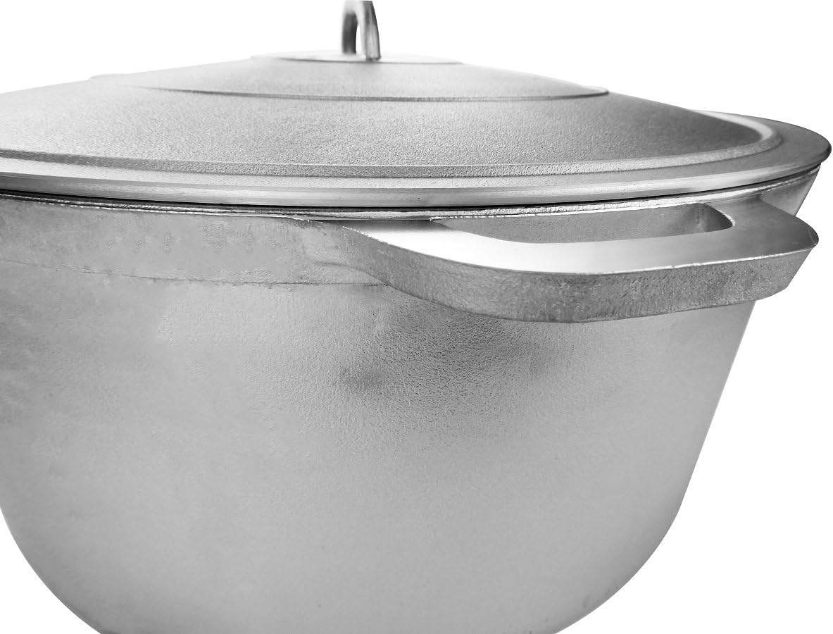 Uniware 9900 Super Quality Aluminum Caldero,Dutch Oven, 51 QT,Silver (55cm (21.7-Inch))