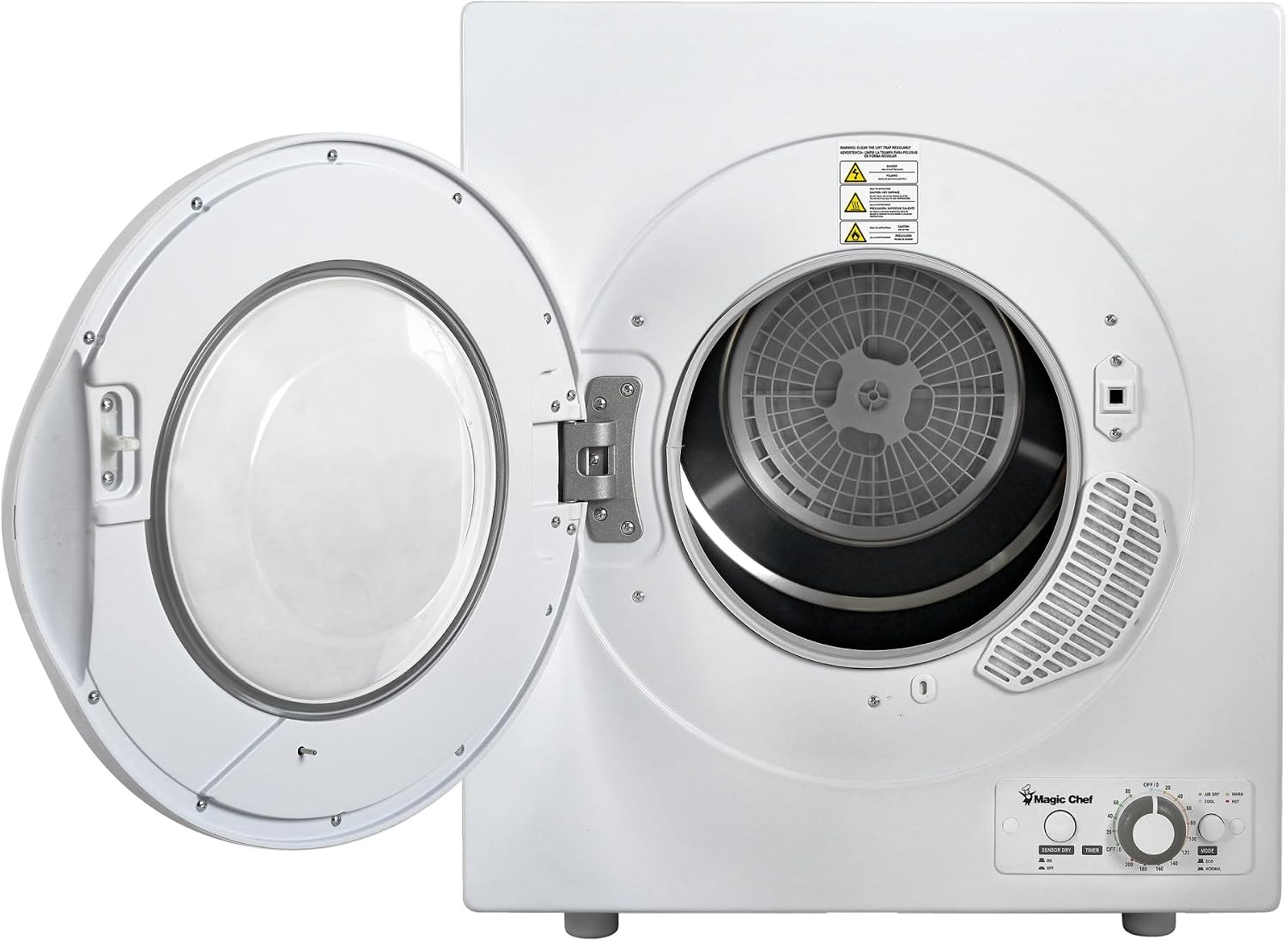 2.6 cu. ft. White Compact Electric Dryer | 2.6-Cu. Ft. Compact Electric Dryer, White, Perfect for Home or Apartment