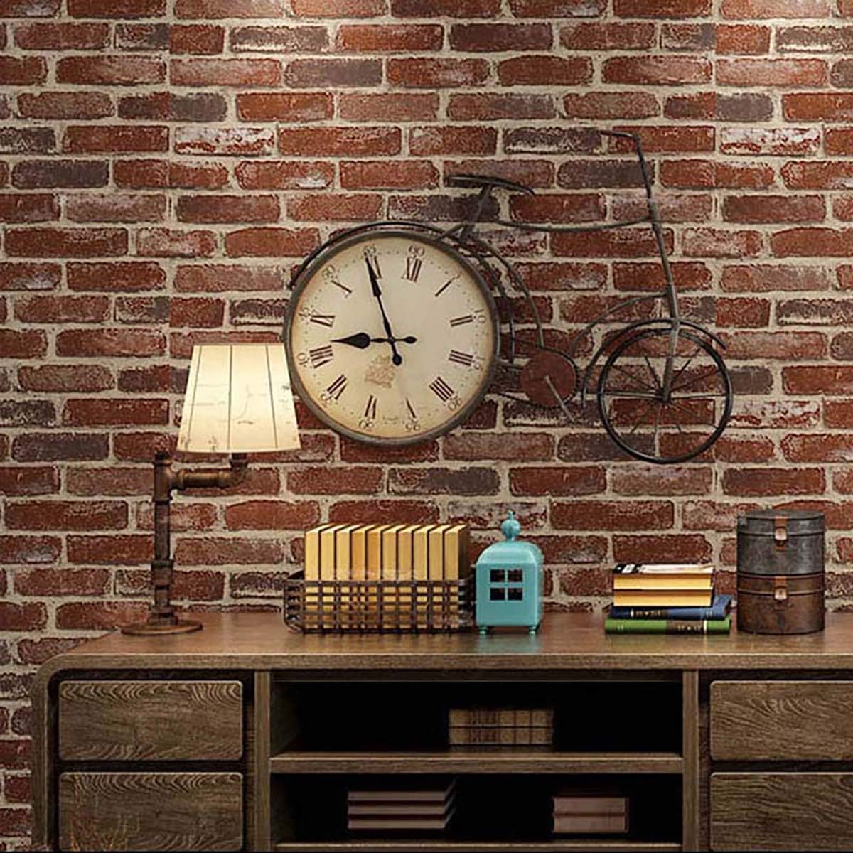 3D Self Adhesive Foam Wall Panels, 10 Tiles Cover 57 sq feet, Peel and Stick Brick Wallpaper for Living Room Bedroom Wall Decoration