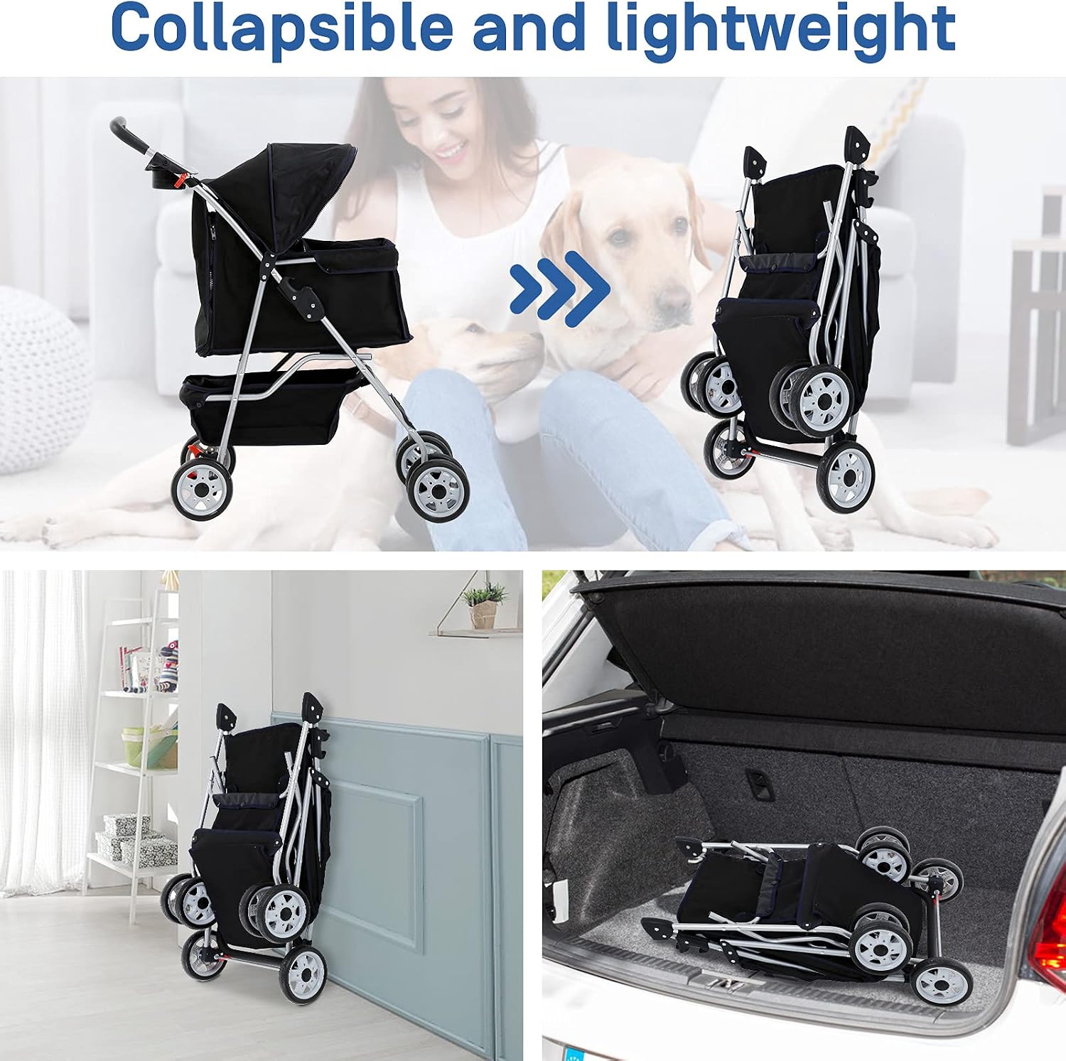 Best 4 Wheels Pet Stroller for Dog and Cat Stroller