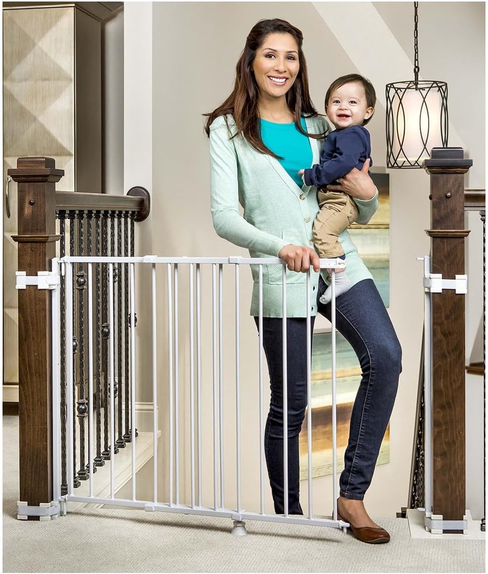 Regalo Safety 36" Extra Tall Baby Gate for Top of Stairs & Dooways