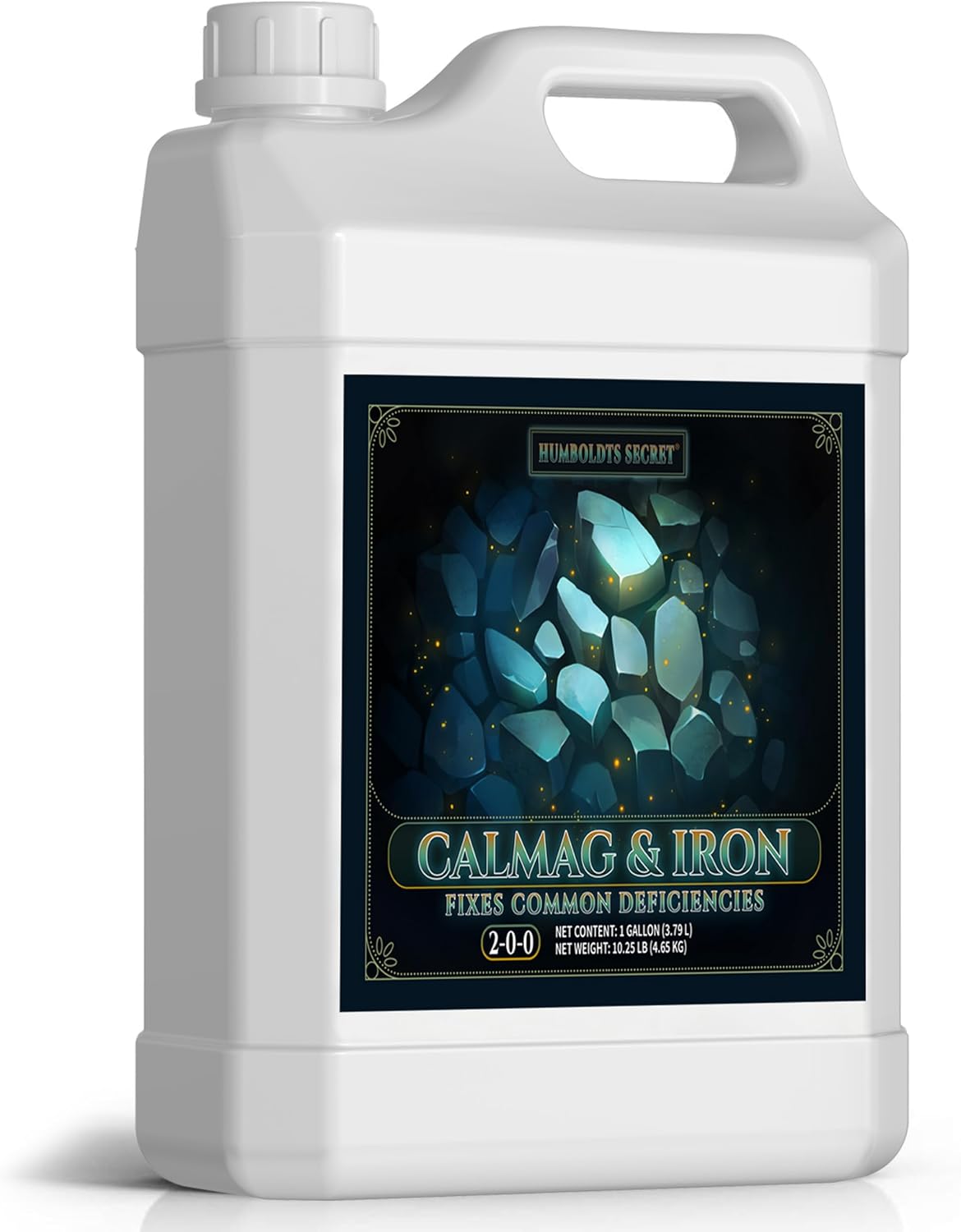 Humboldts Secret CalMag & Iron | Calcium, Magnesium & Chelated Iron Nutrient Fertilizer | Hydroponic Supplies for Vegetative & Flowering Growth in Soil, Coco, Hydroponics or RO Water | 1 Gallon