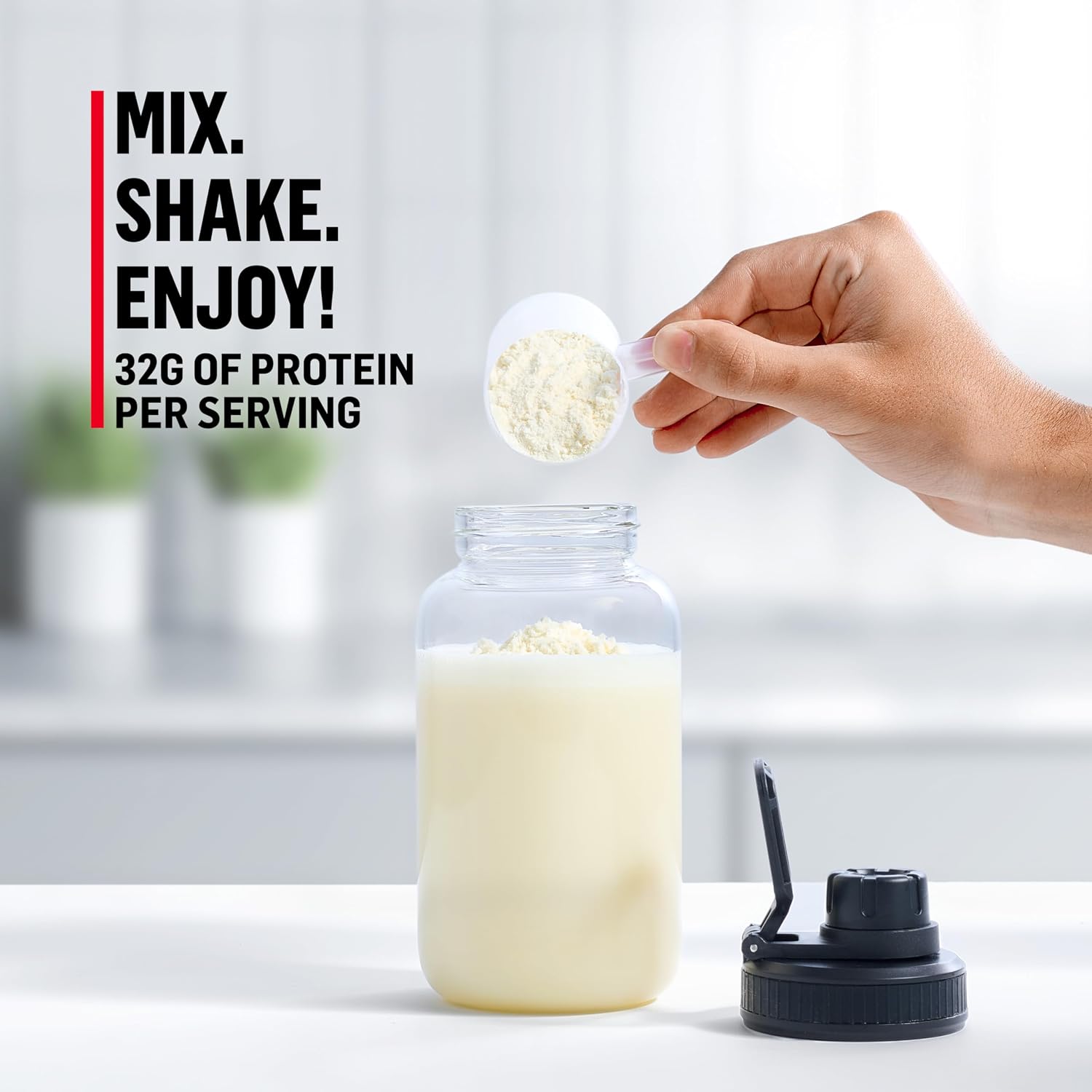 Muscle Milk Genuine Protein Powder, Chocolate, 4.94 Pound, 32 Servings, 32g Protein, 2g Sugar, Calcium, Vitamins A, C & D, NSF Certified for Sport, Energizing Snack, Packaging May Vary