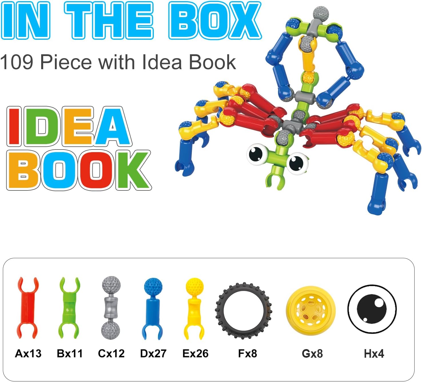 Huaker STEM Building Toys for 3 4 5 6 7 8 Year Old Boys Girls Birthday Gift