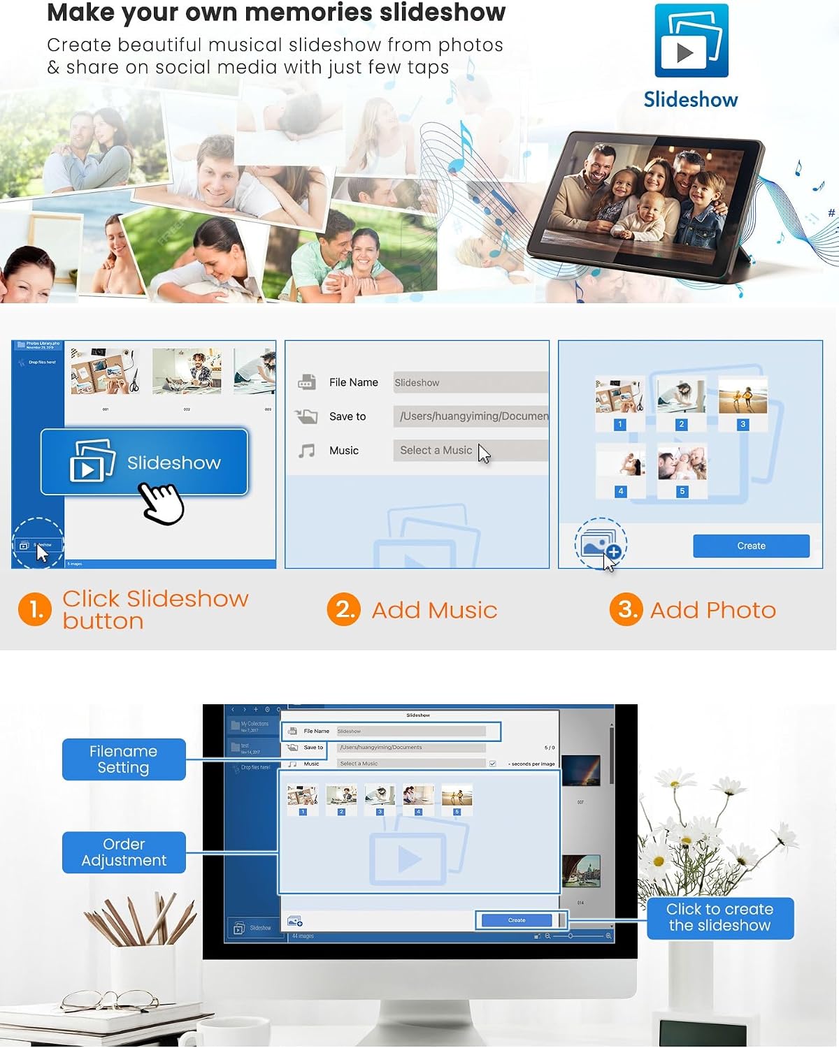 Plustek Photo Scanner ePhoto Z300, Scans 4x6 inch Photos in 2 Seconds, Auto crop and deskew with CCD Sensor