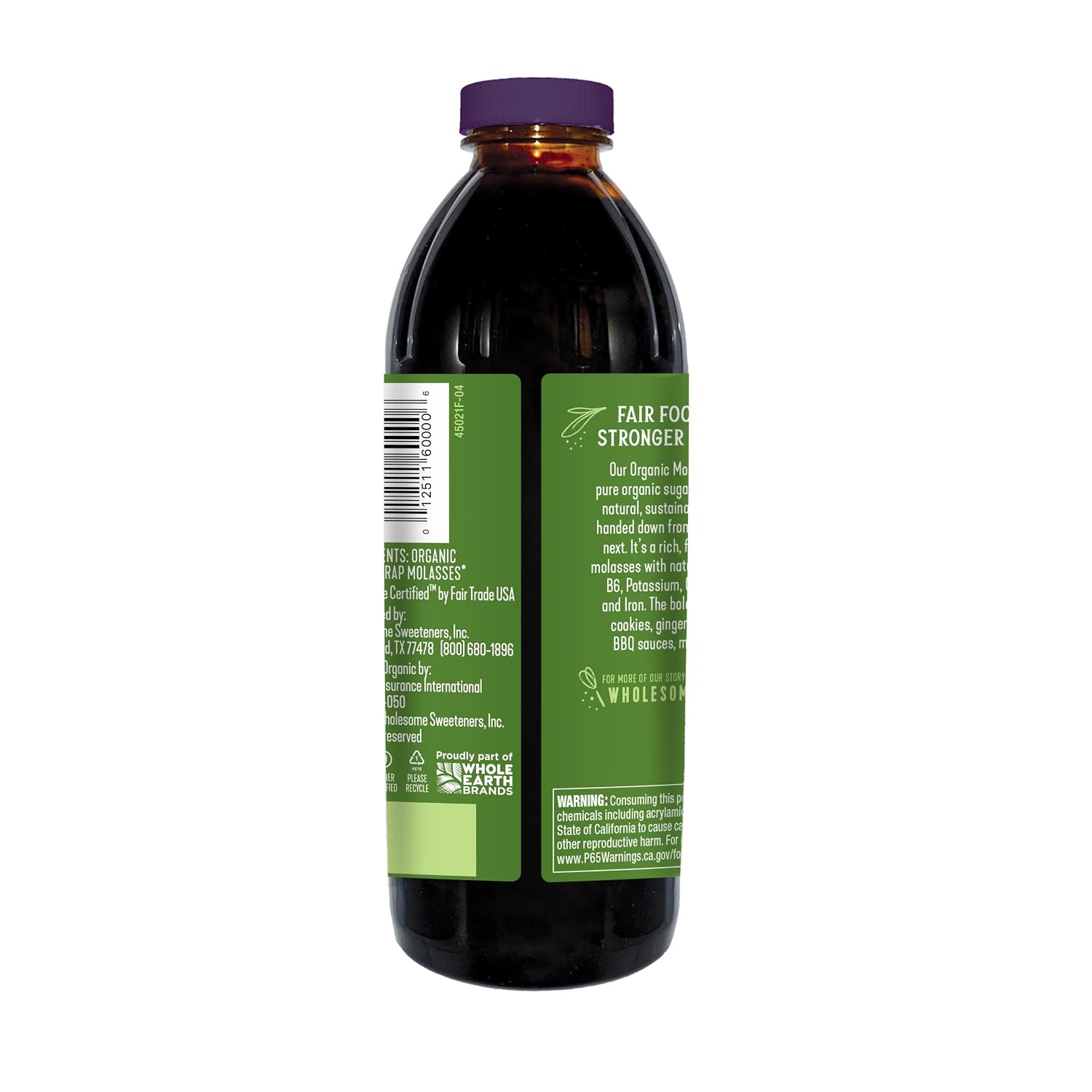 Wholesome FT Organic Molasses 32oz Bottle, 1-Pack