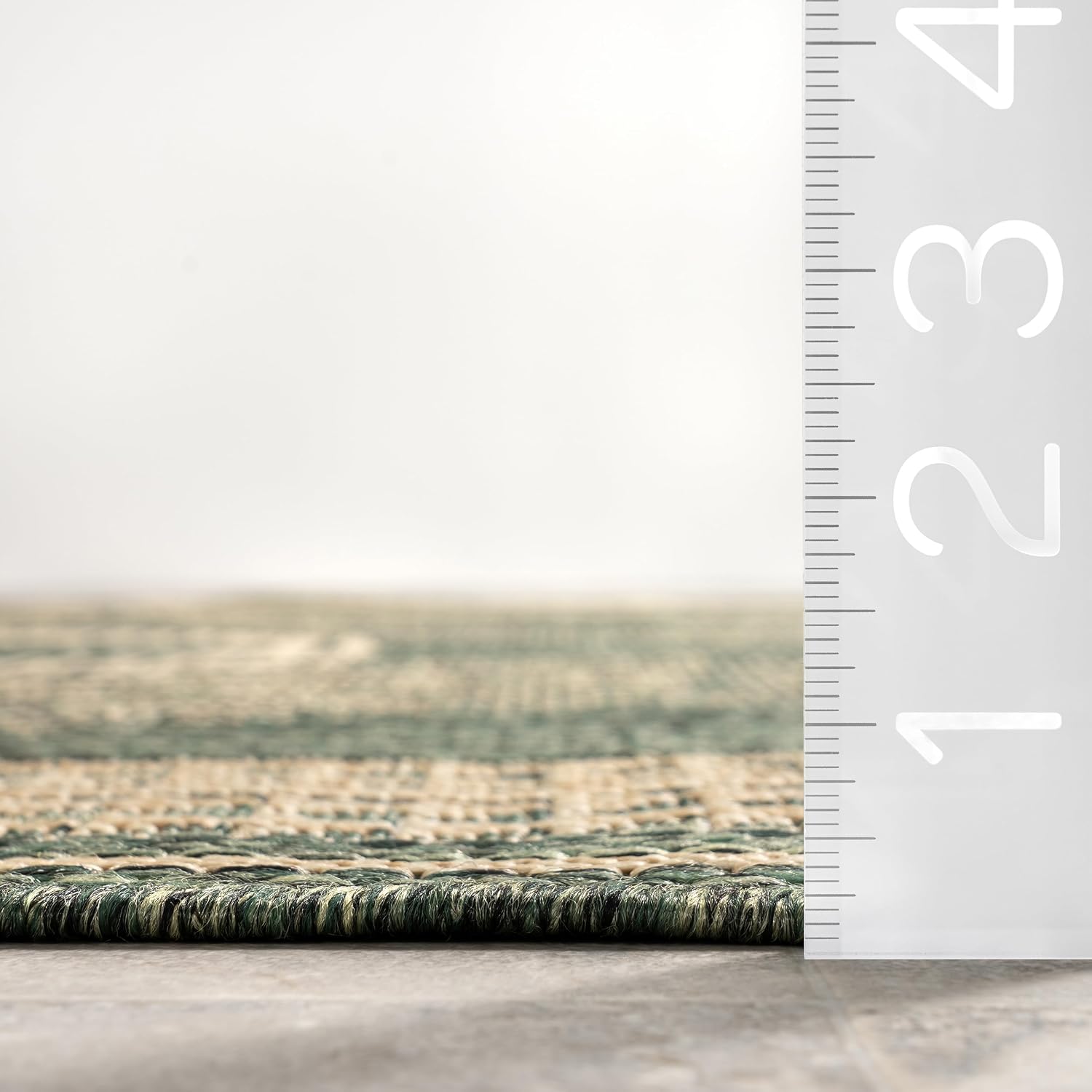 nuLOOM Ranya Light Brown Geometric Indoor/Outdoor Area Rug, 4' x 5'
