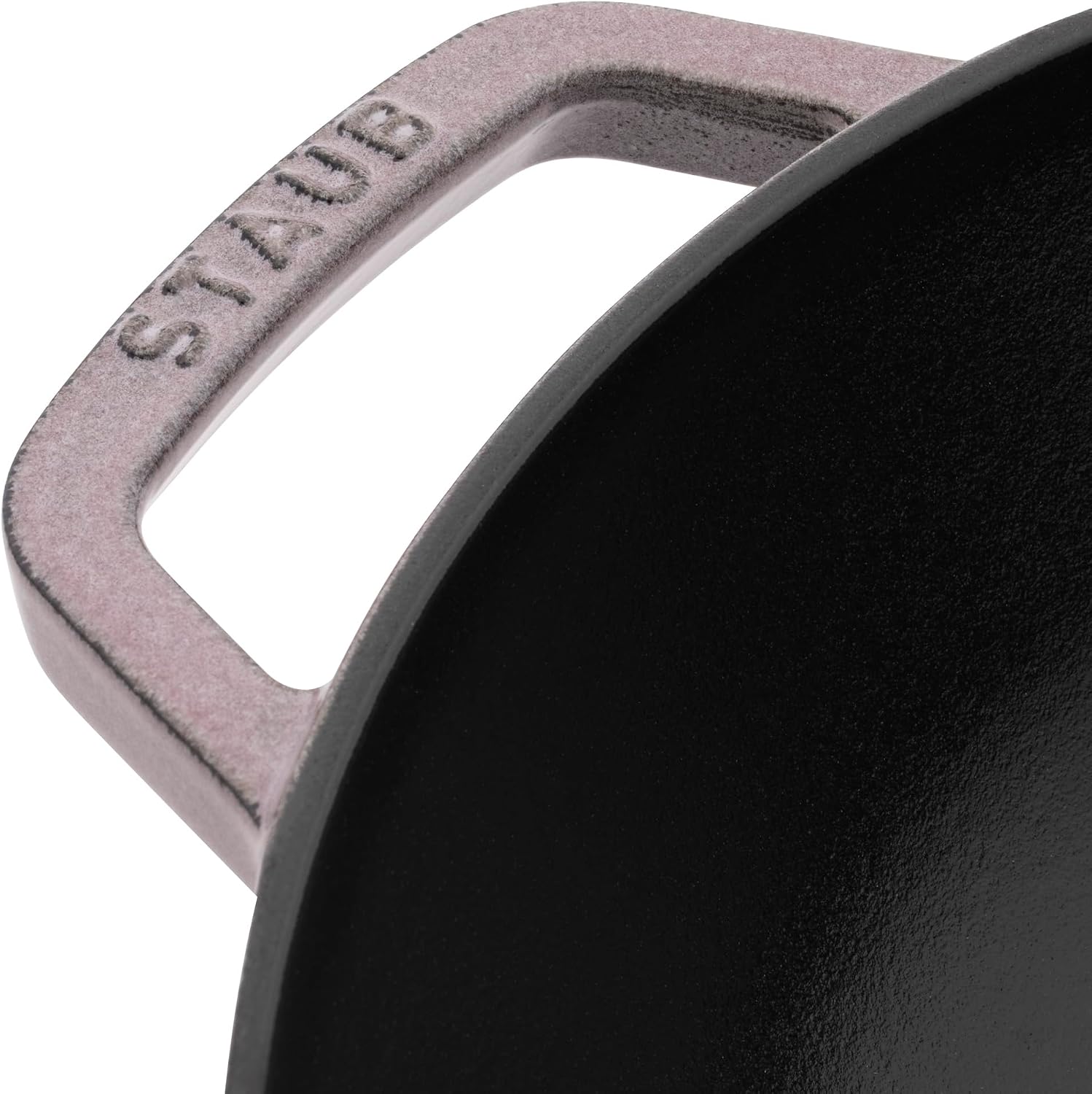 Staub Cast Iron Perfect Pan, Wok, Dutch Oven, 4.5-quart, serves 4-5, Made in France, Dark Blue
