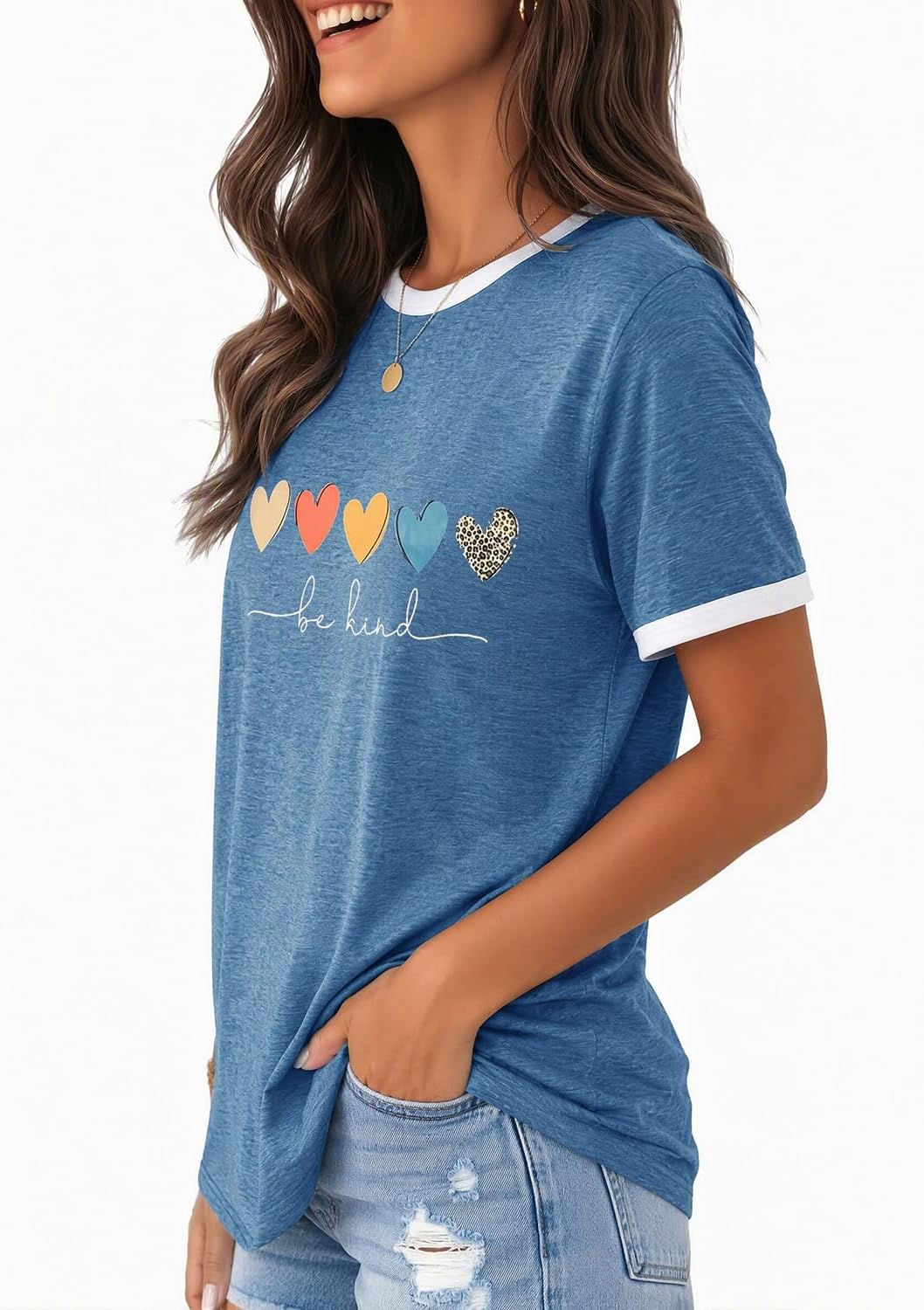 YEXIPO Graphic Tees for Women Short Sleeve Summer Tops Casual Cute T Shirts