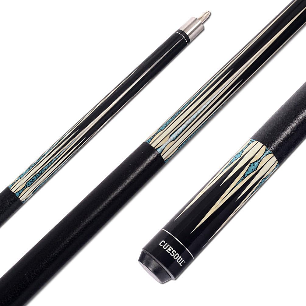 CUESOUL 19oz Pool Cue Sticks with Hard Pool Cue Case