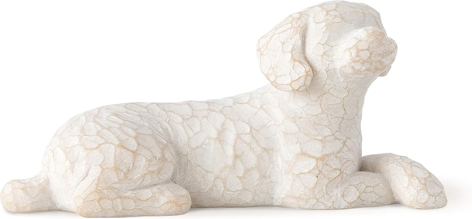 Willow Tree Love My Dog (Light), Sculpted Hand-Painted Figure | Cast from a Susan Lordi Original Carving, Gift for Dog Lovers, Celebrates the Loving Bond Between People and Their Dogs