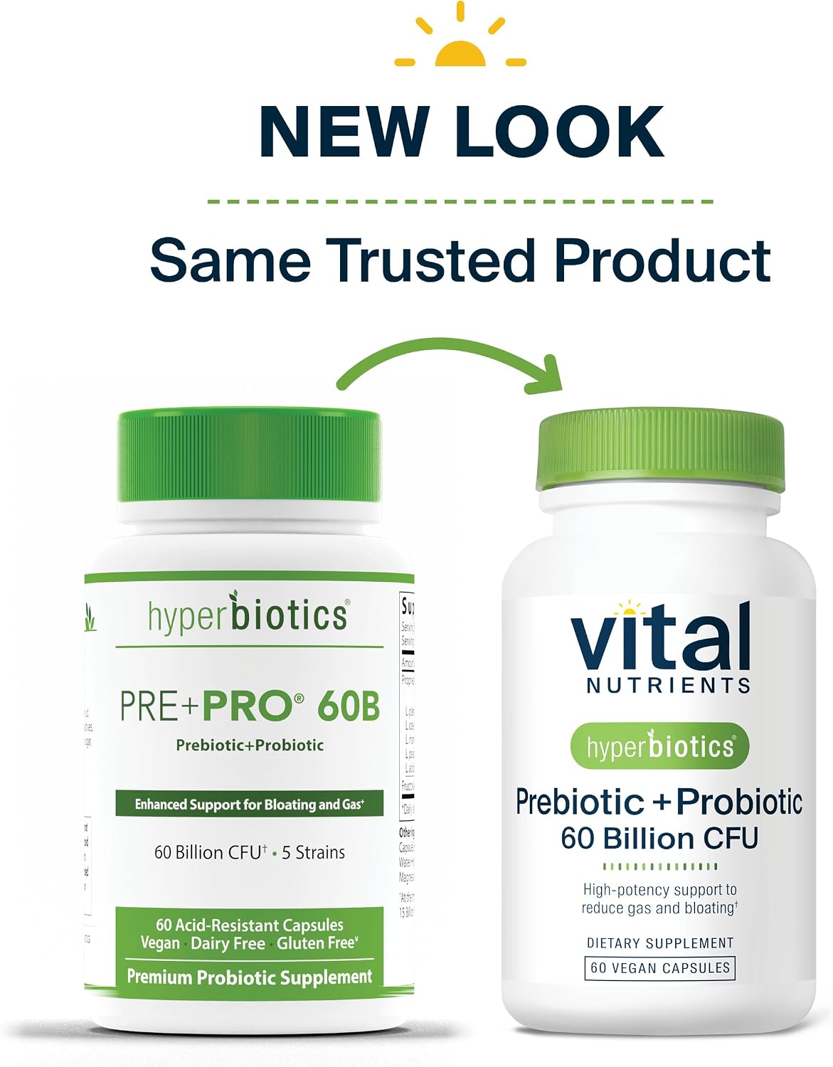 Vital Nutrients Prebiotic & Probiotic, 60 Vegan Capsules